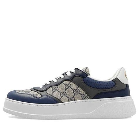 gucci 669582|Men's GG sneaker in beige and blue Supreme .